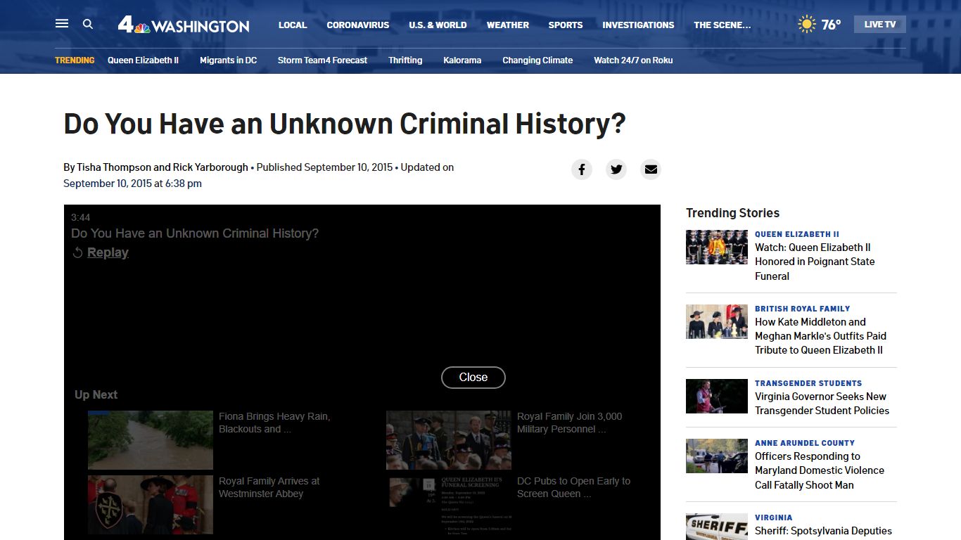 Do You Have an Unknown Criminal History? – NBC4 Washington